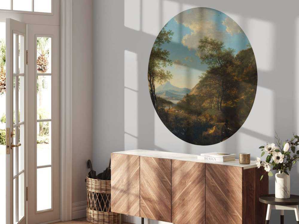 Italienische Landschaft mit Künstler