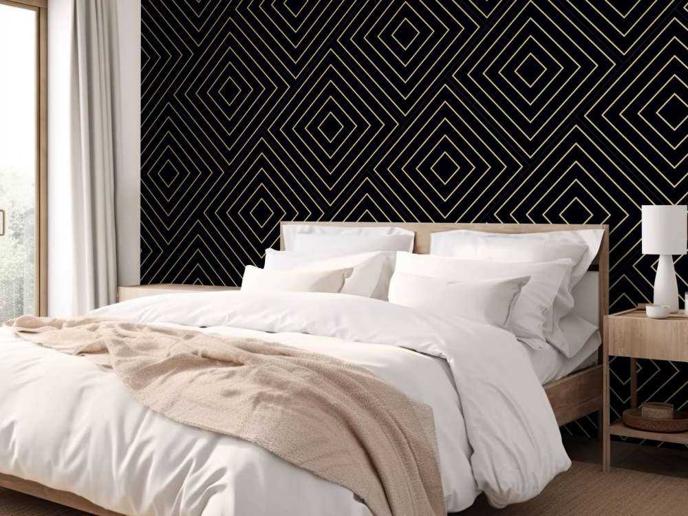 Chevron-Muster, schwarz