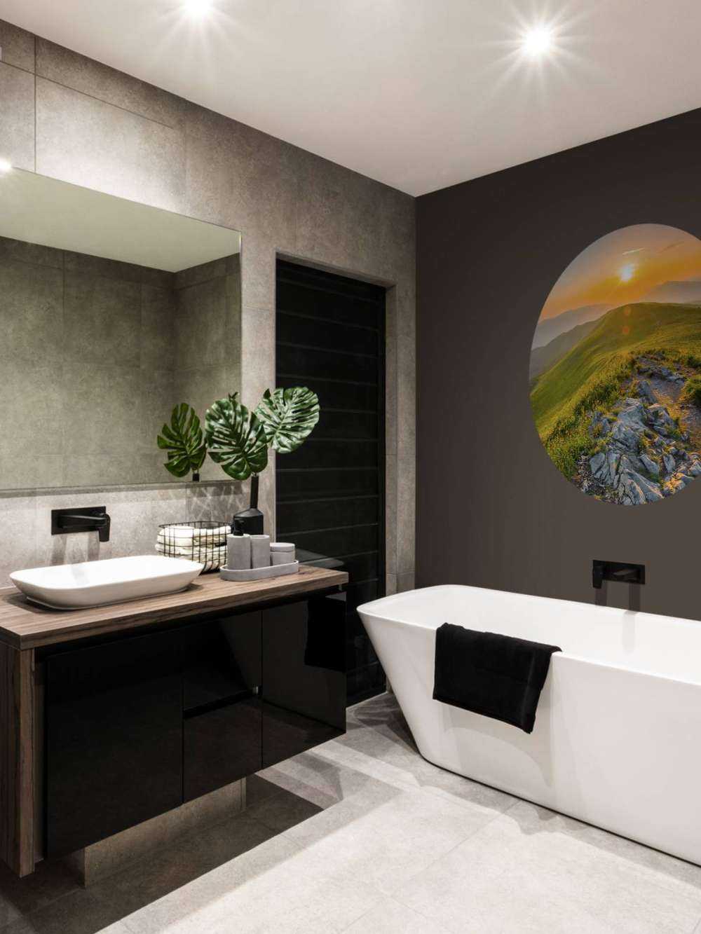 Sonnenuntergang in einer Berglandschaft