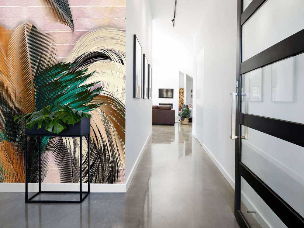 Federn in Blütenform