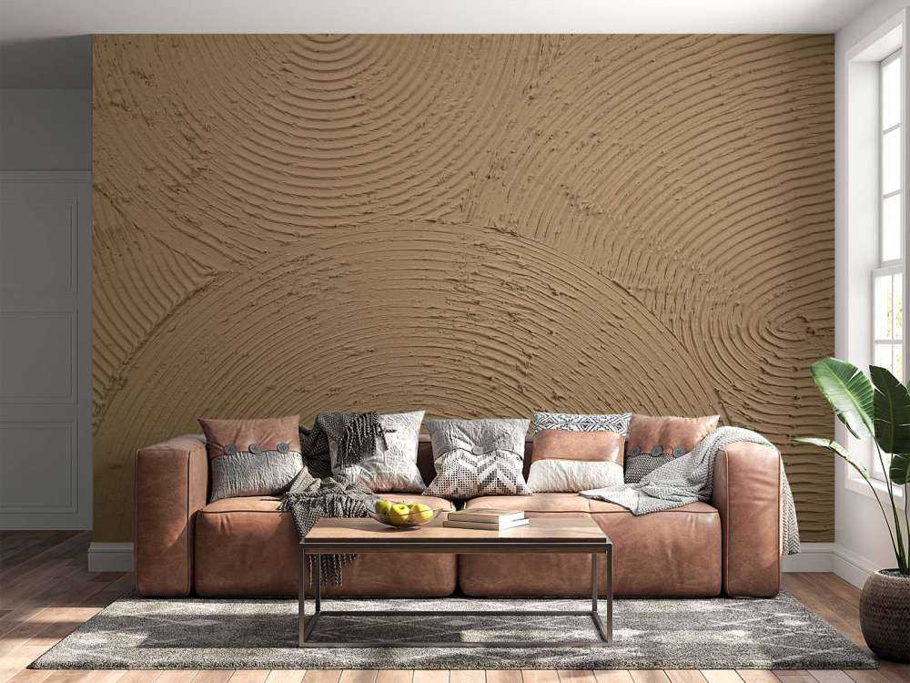 Zen-Kreise in Goldbraun
