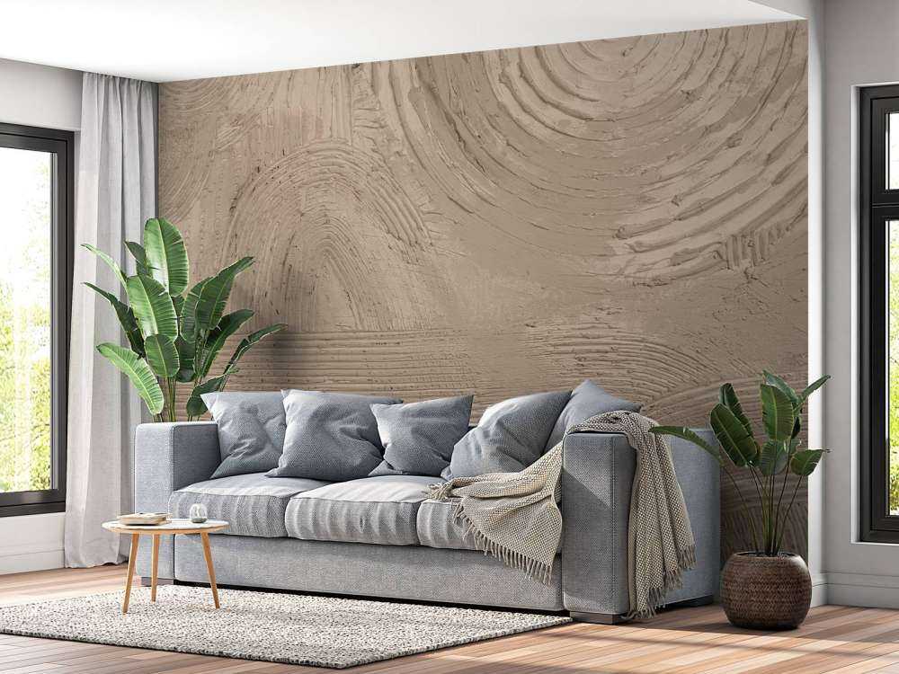 Strukturen und Formen in Taupe