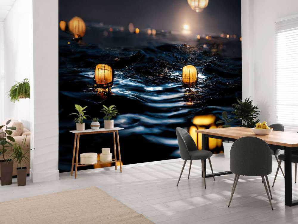 Lanterns über dem Wasser