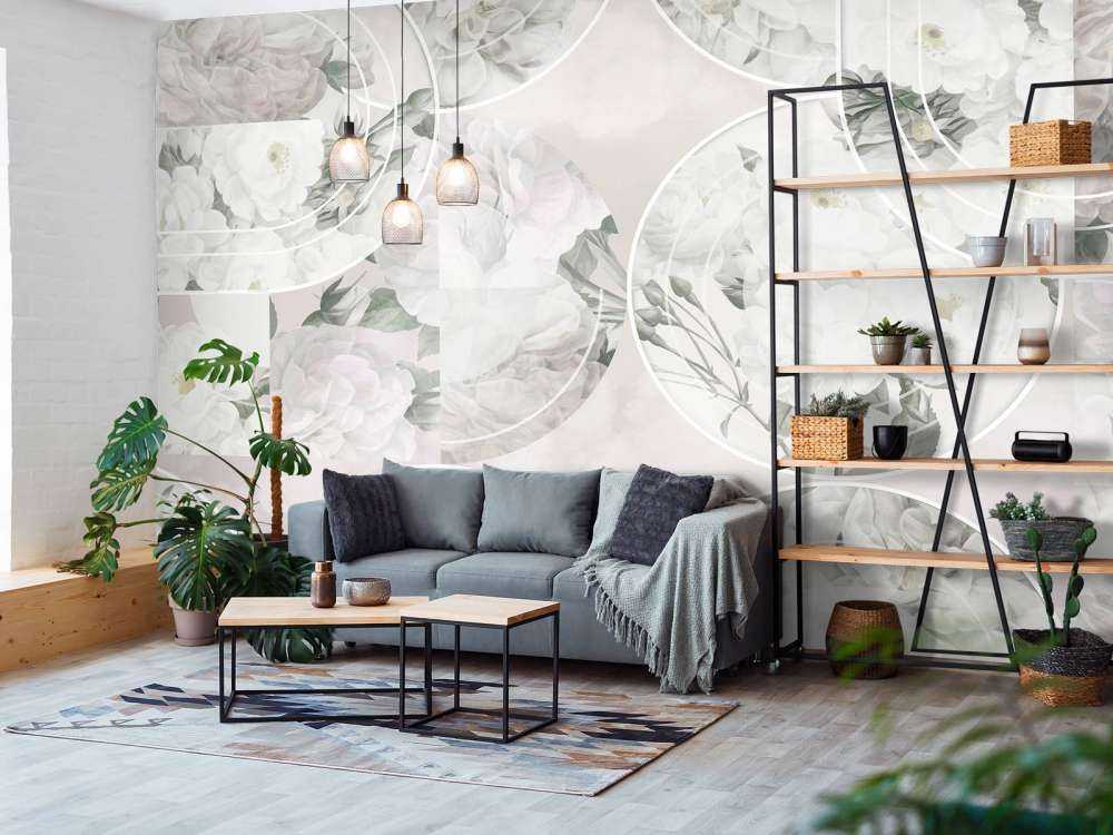 Zeitlose florale Eleganz - Sanftes Weiß