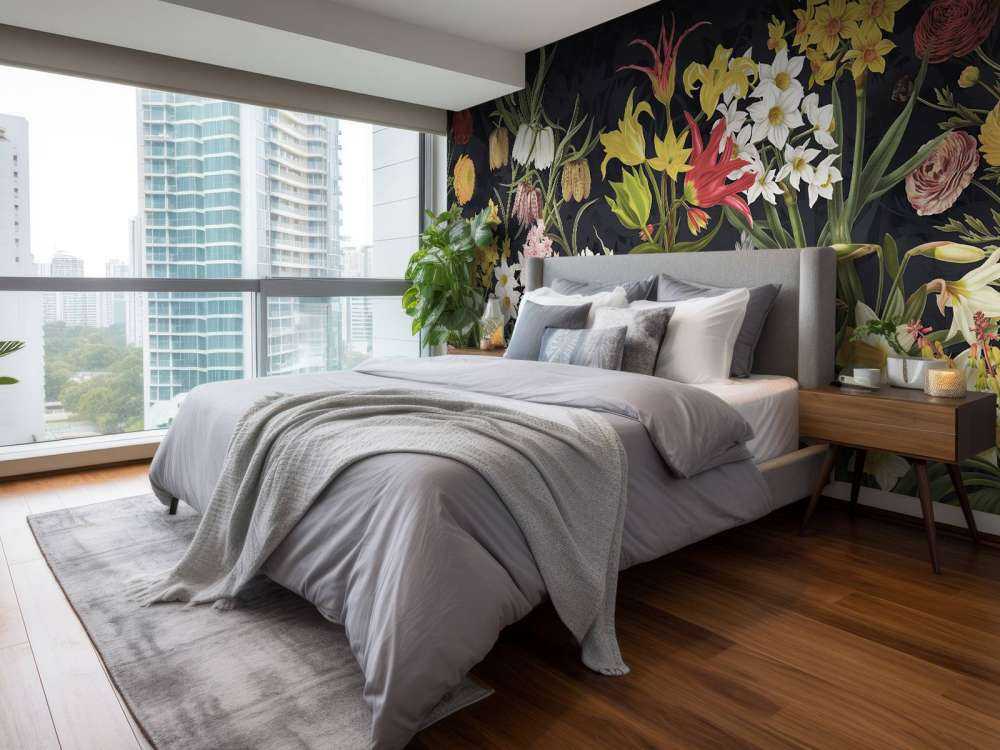 Frühjahrsblumen - Silberfrostgrau