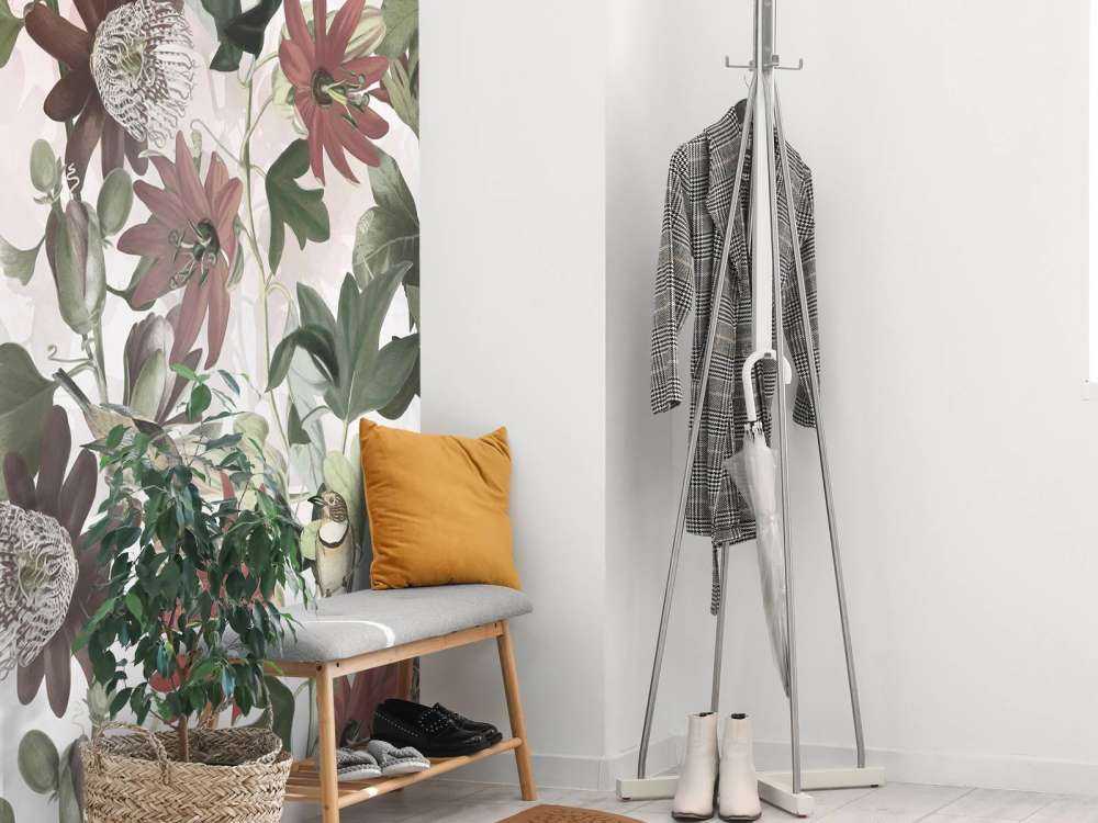 Sieben Vögel im verzauberten Laub - Blush Garten