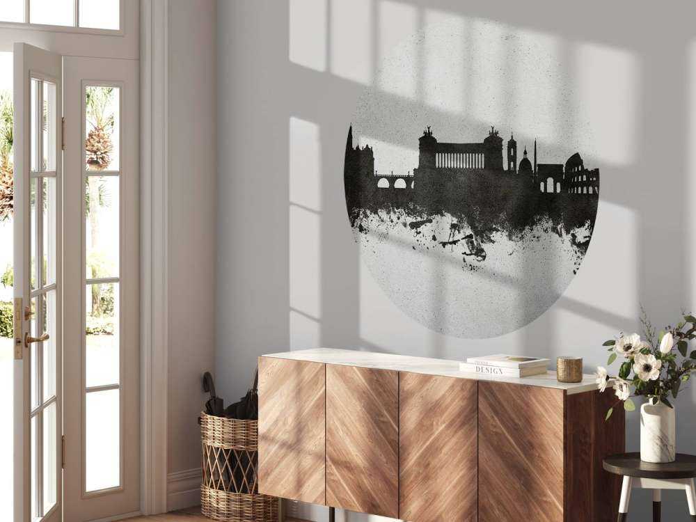Aquarell-Skyline, Rom