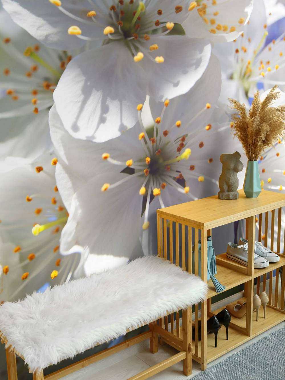 Nahaufnahme weiße Blüten