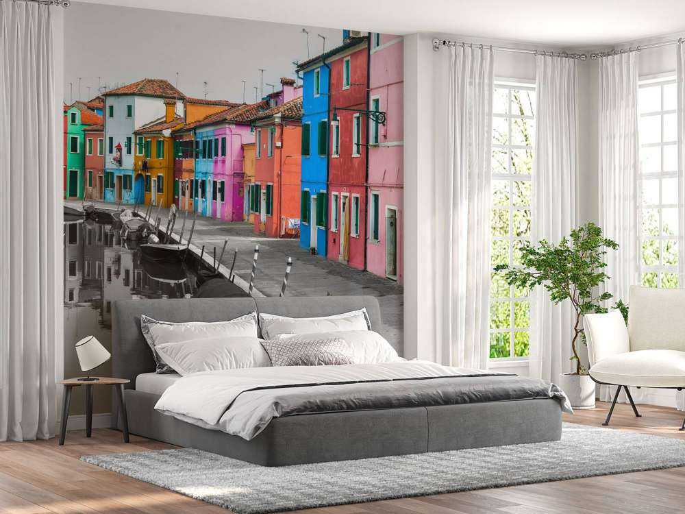 Bunte Fischerhäuser