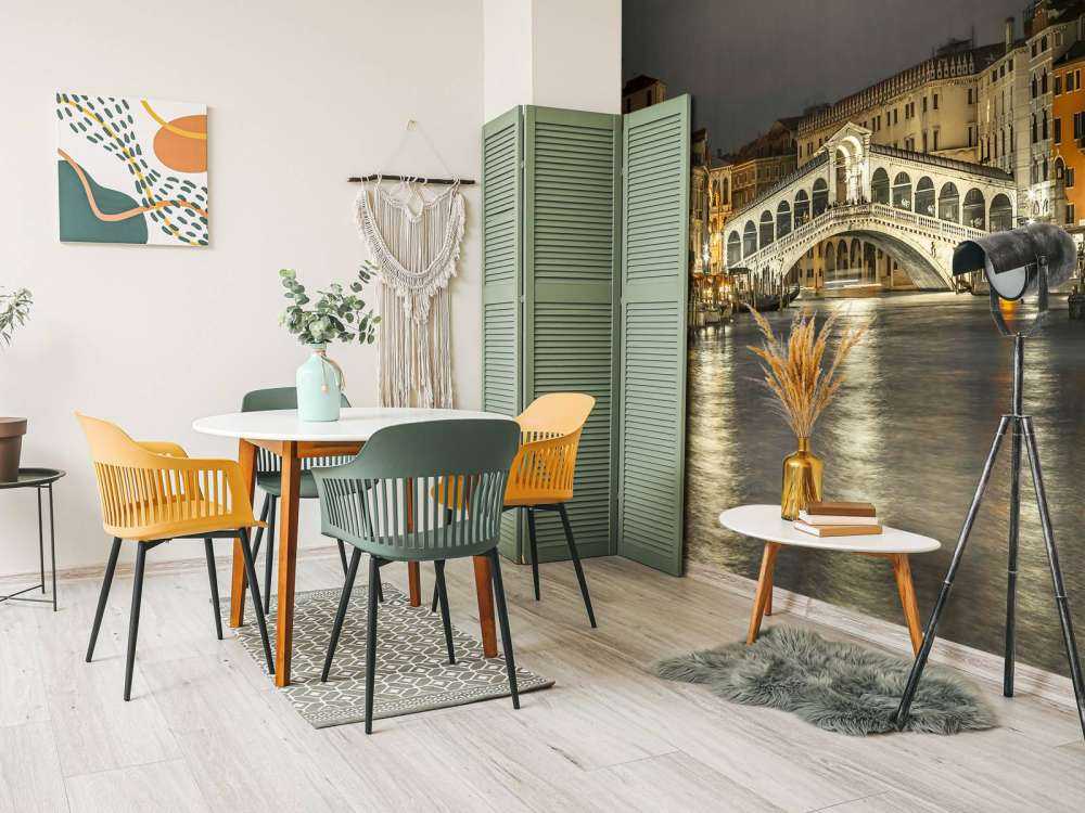 Rialto-Brücke am Abend