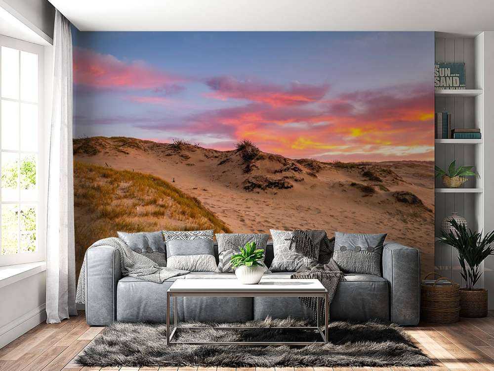 Sonnenuntergang von den Dünen