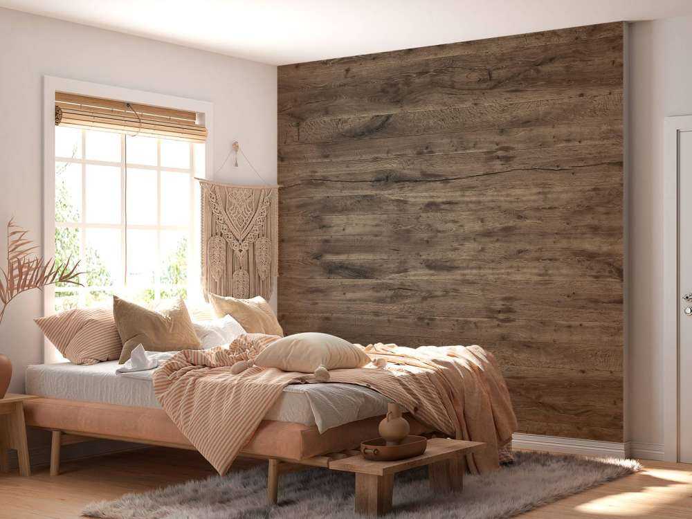 Rustikale Holzbohlen