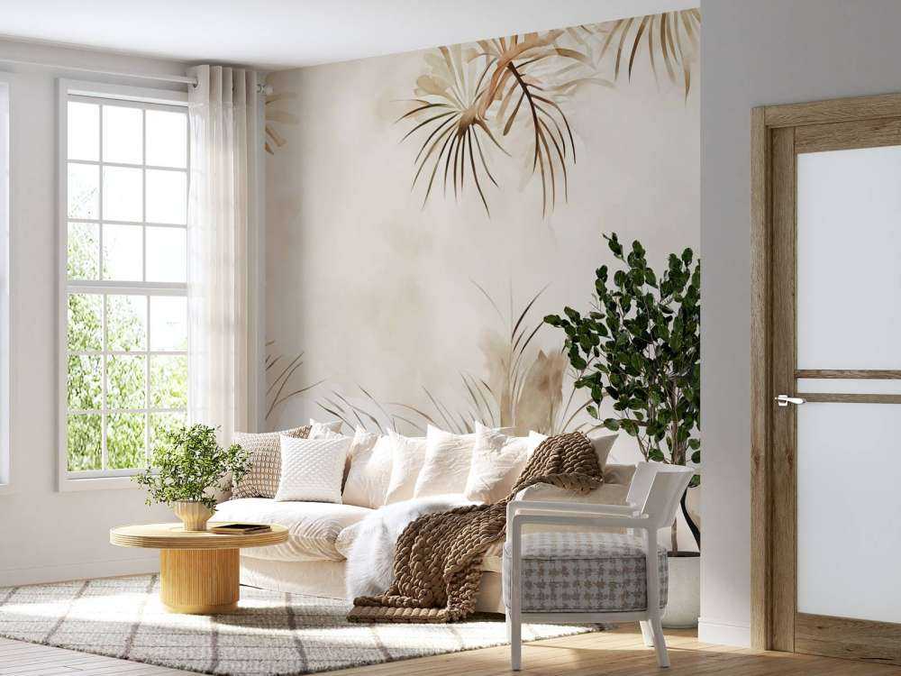 Kräne im Feld Taupe