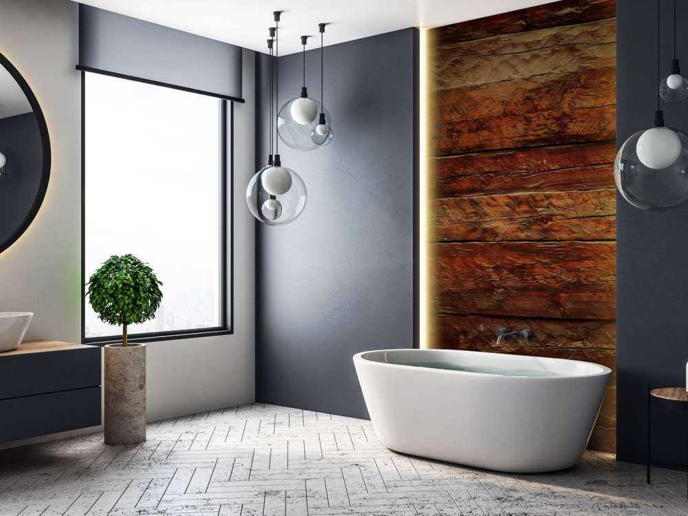 Wand aus Holz