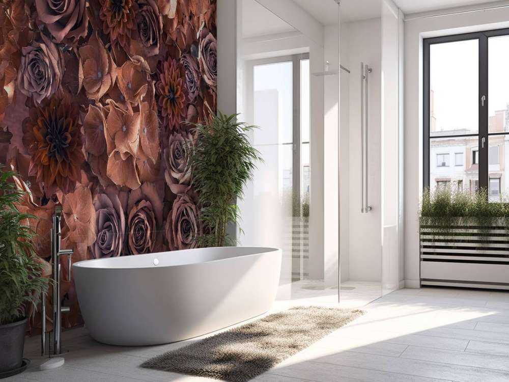 Hortensien, Rosen und Dahlien