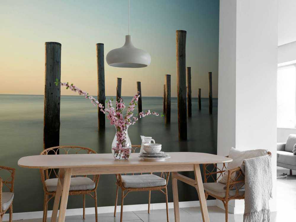 Holz-Strandpfosten