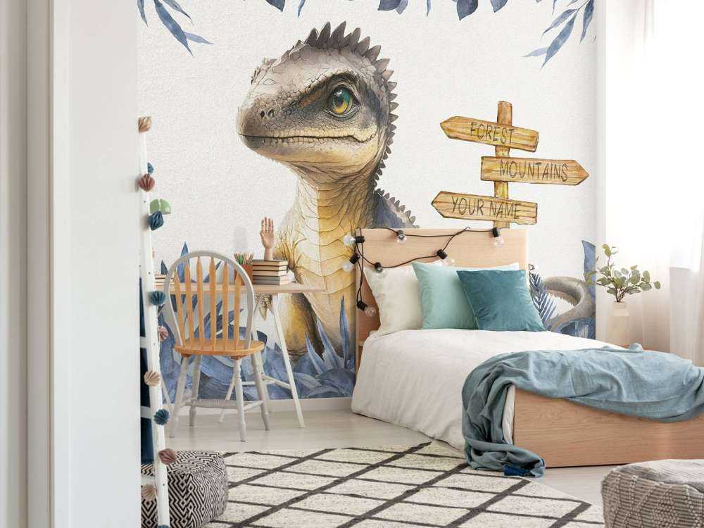 Baby-Spinosaurus im blauen Dschungel