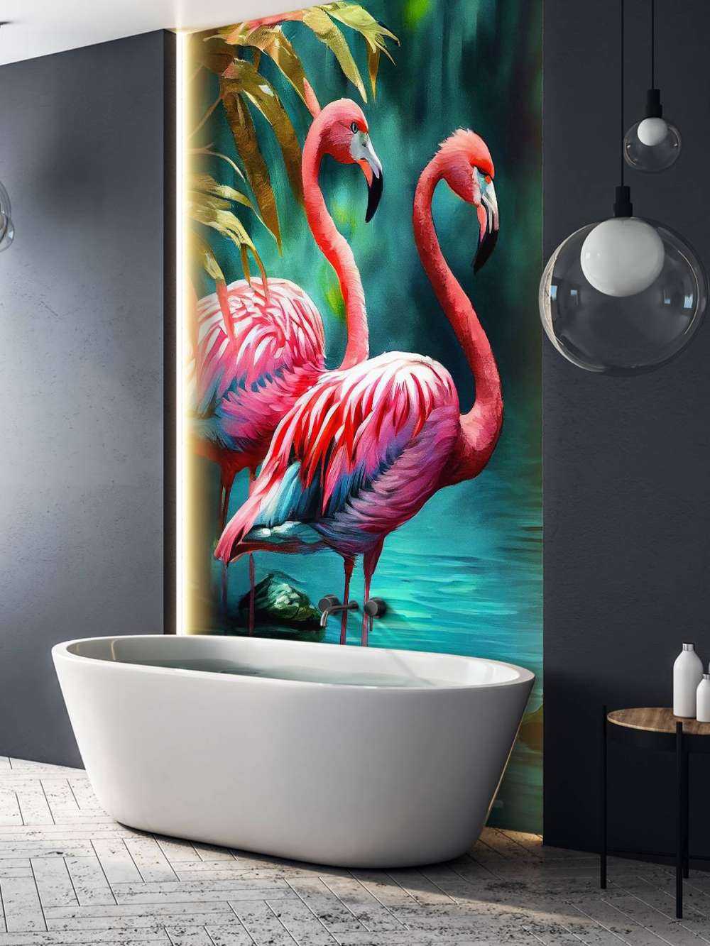 Samtrosa Flamingo Duo