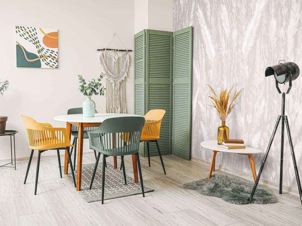 Wand von Feldgräsern - taupe