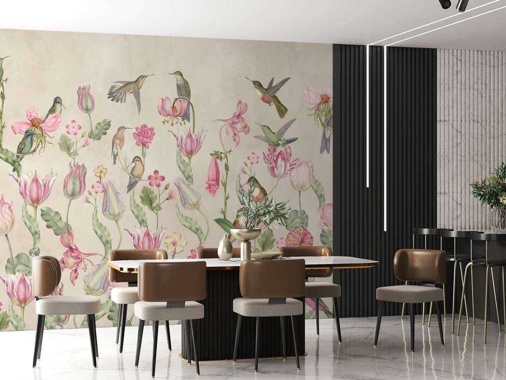 Frühling Kolibri Symphonie - Blush Cream Eleganz