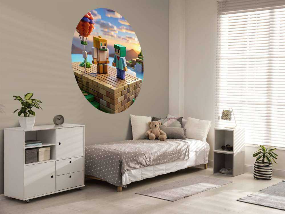 Luftballon im Pixeltal