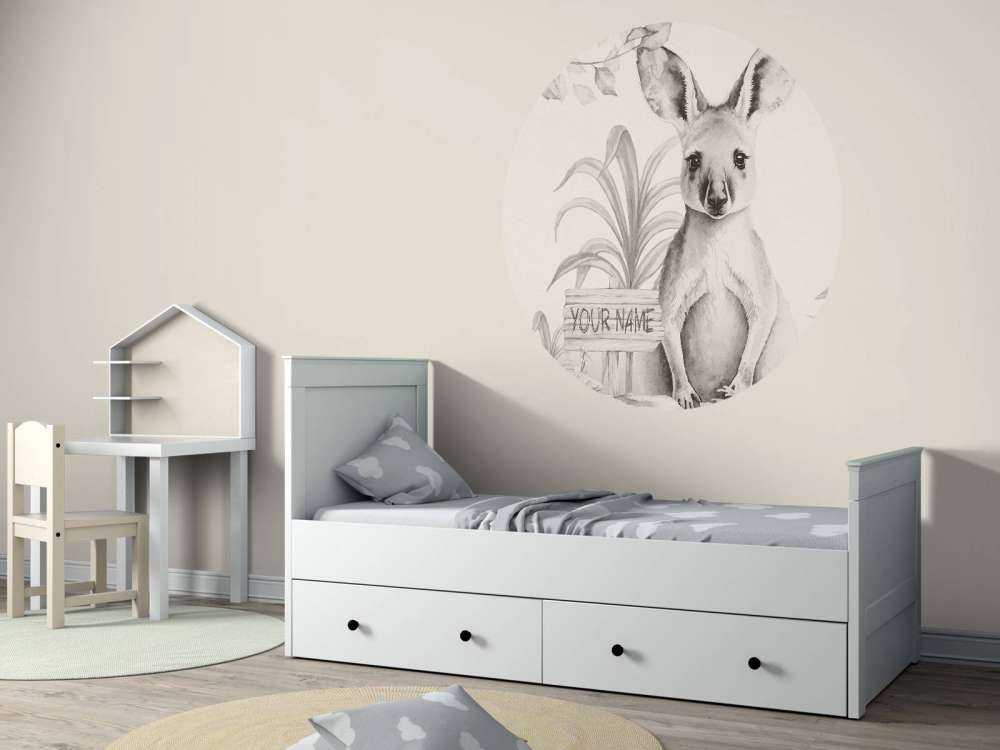 Baby Känguru im Dschungel beige