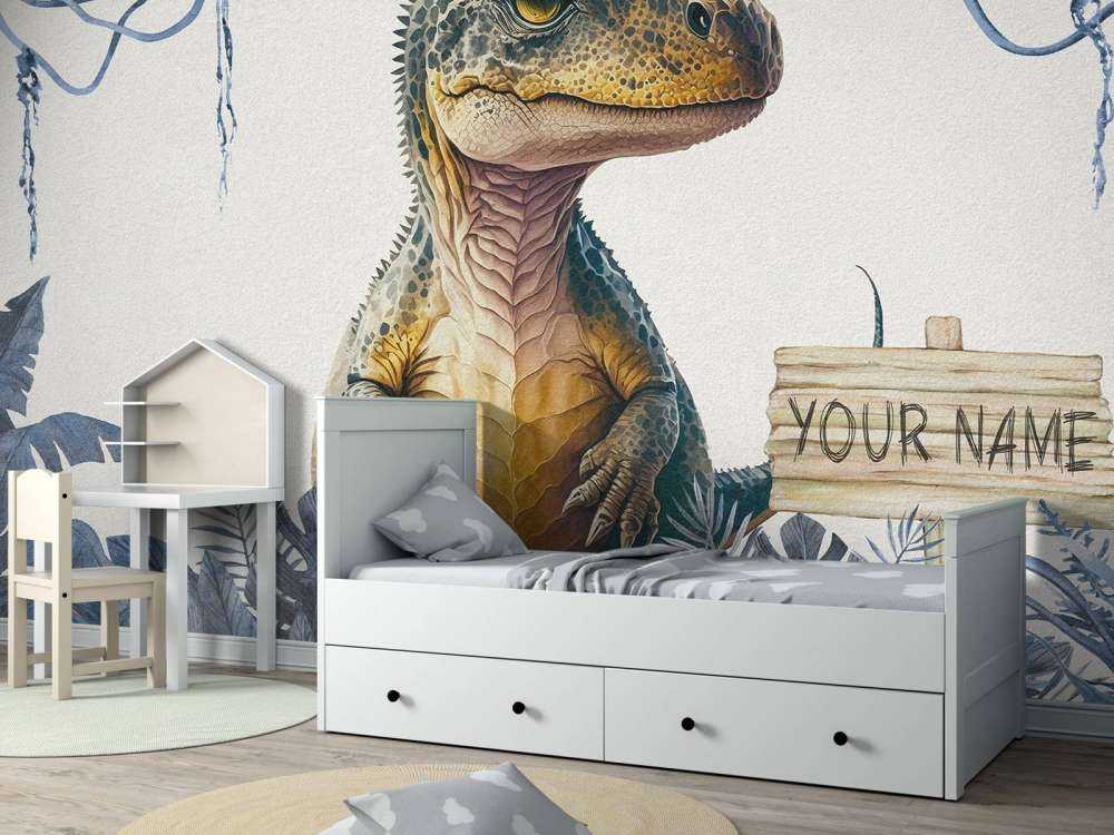 Baby-T-Rex im blauen Dschungel