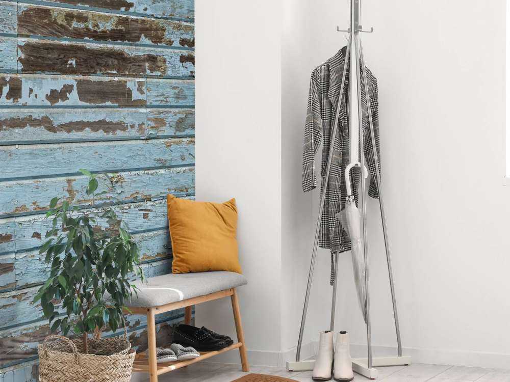 Vintage Holz hellblau