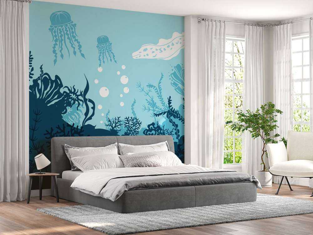 Blaue Unterwasserwelt