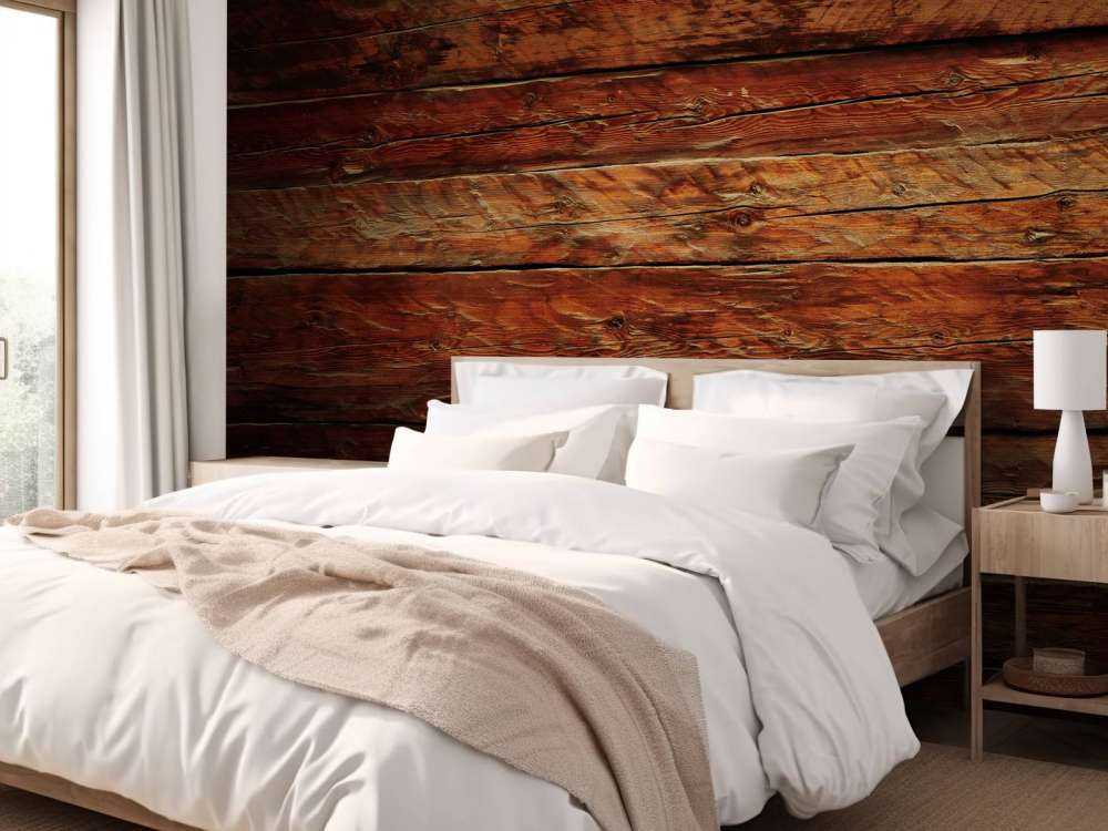 Wand aus Holz