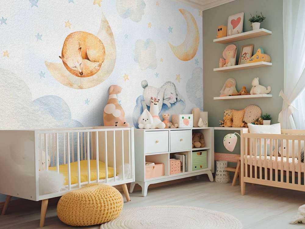 Schlafende Freunde in den Wolken