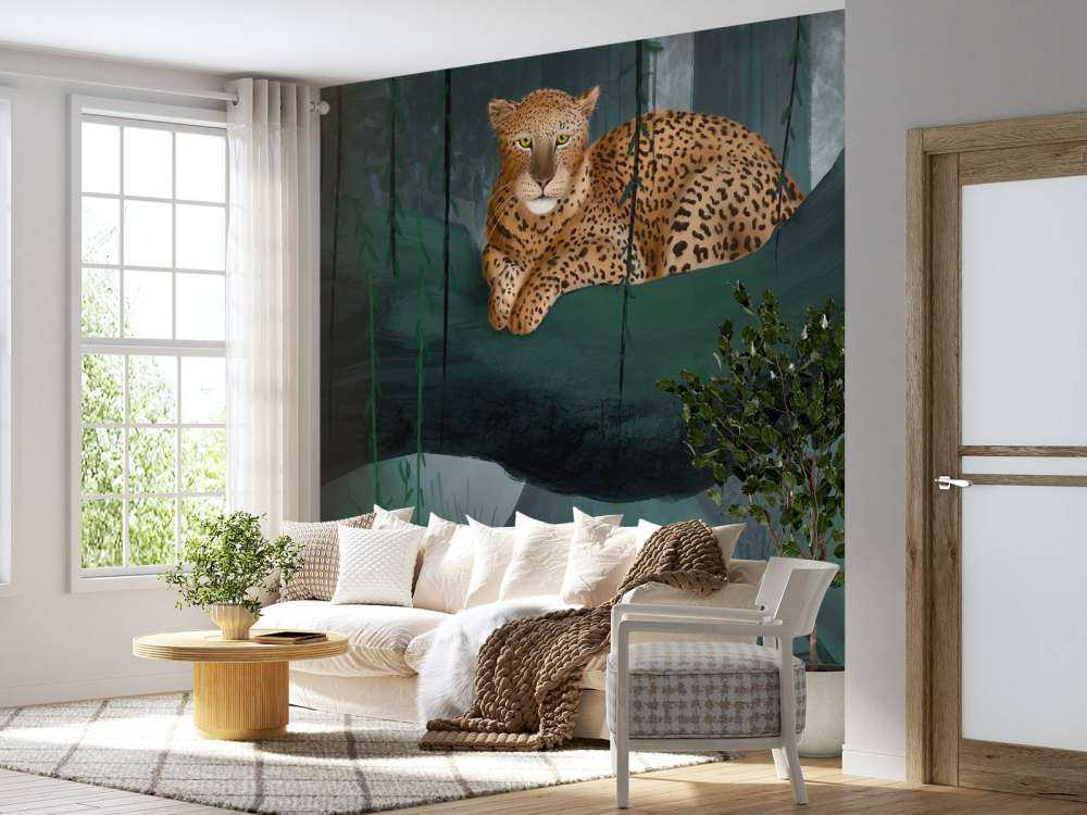 Gepard auf einem Ast