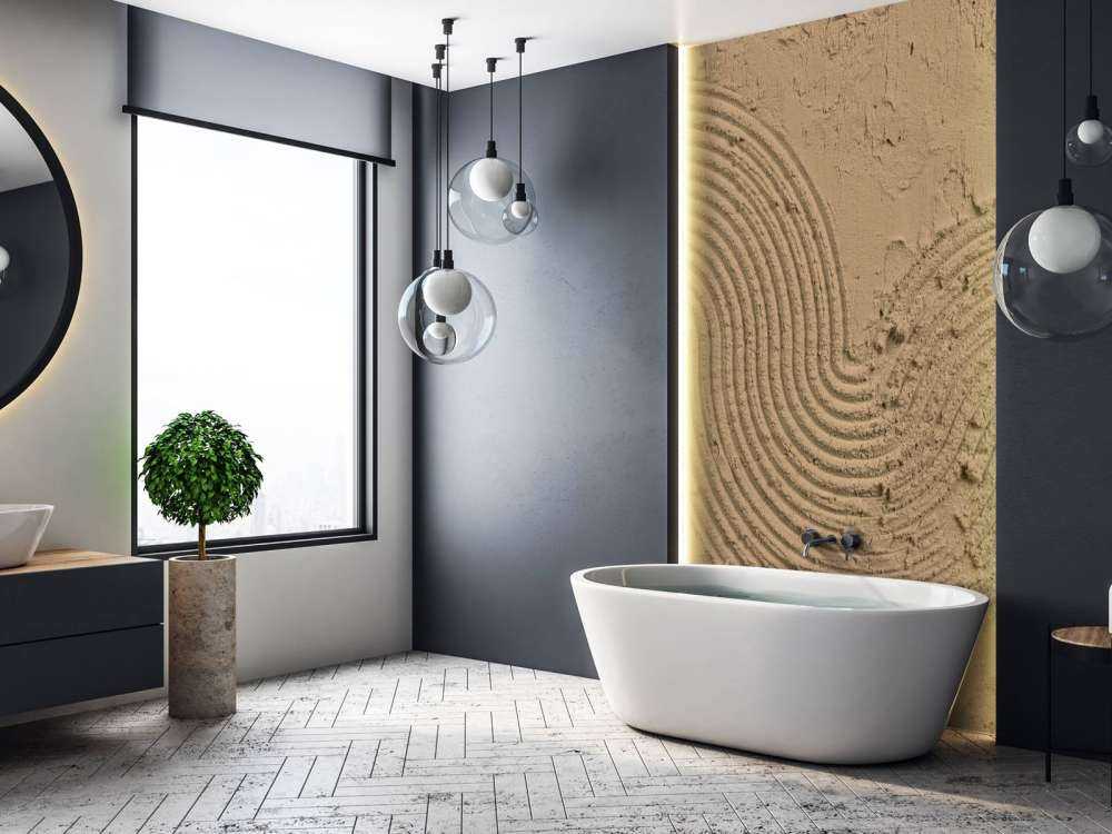 Strukturelle Kunst in Goldbraun