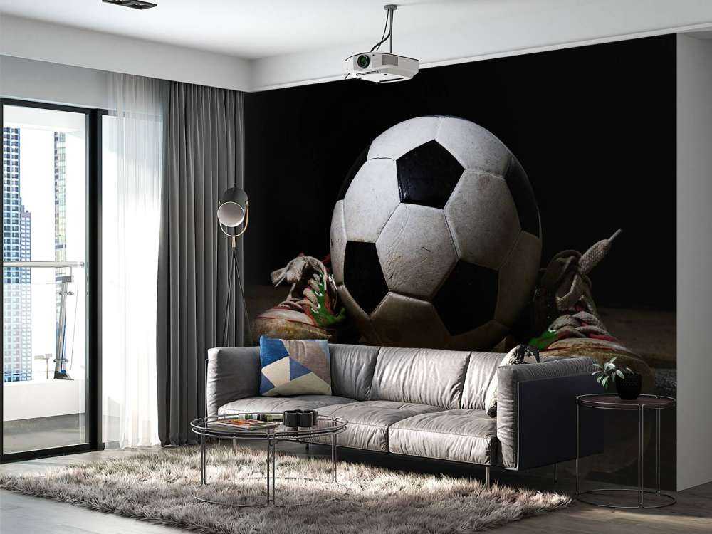 Fußball mit Turnschuhen