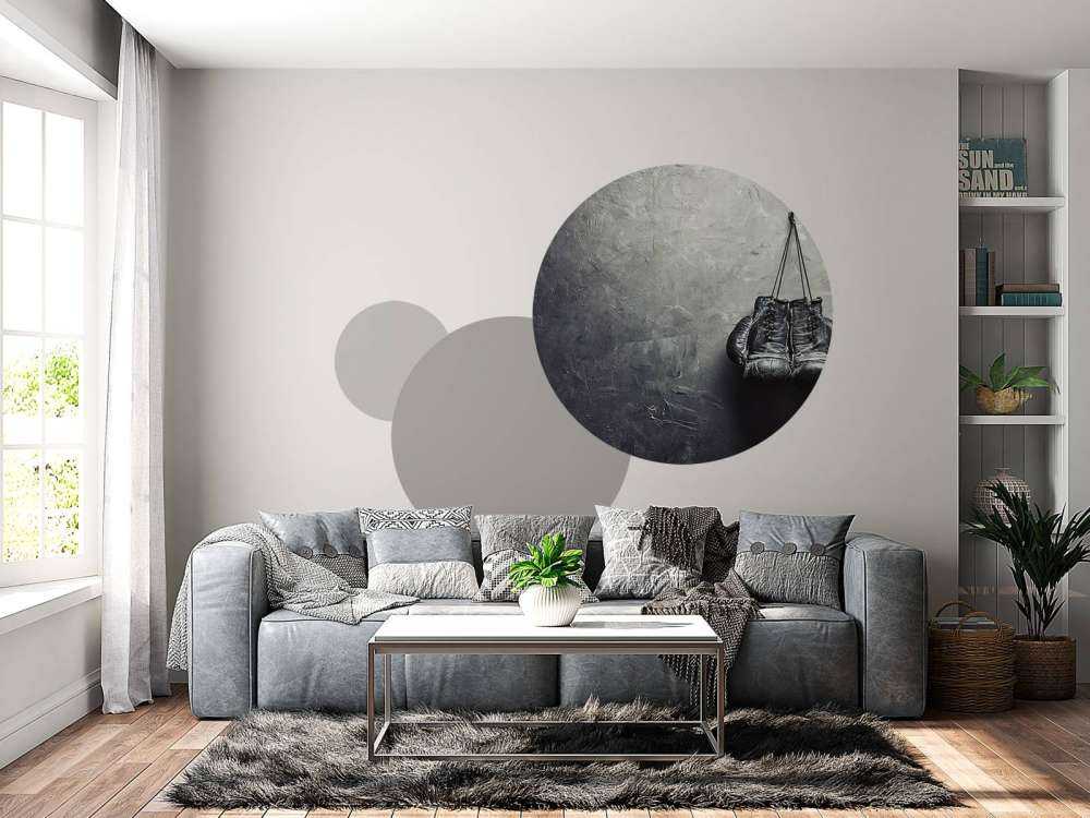 Schwarze Boxhandschuhe