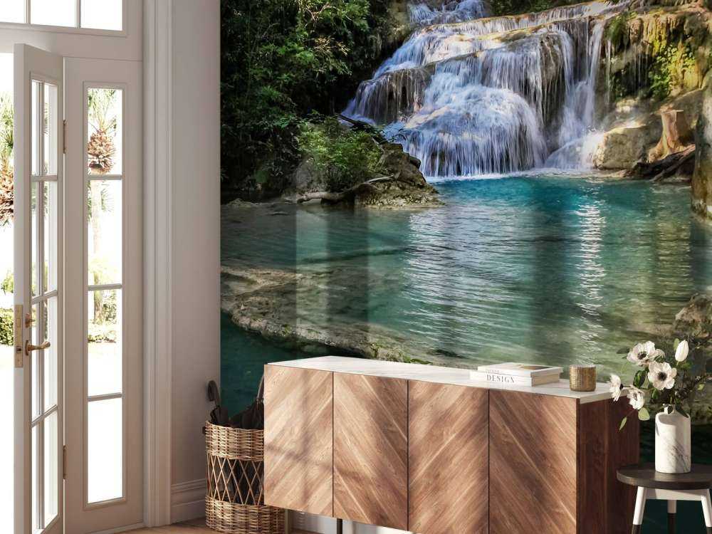 Angeln am Wasserfall