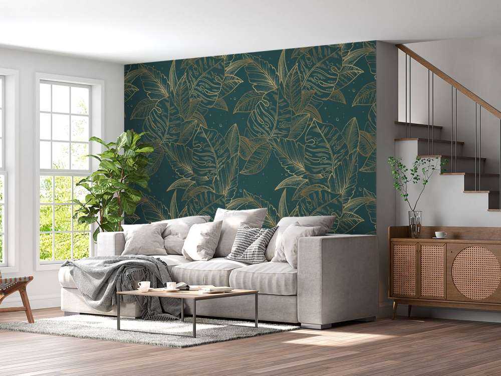 Monstera in Petrol