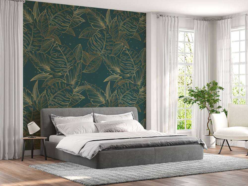 Monstera in Petrol
