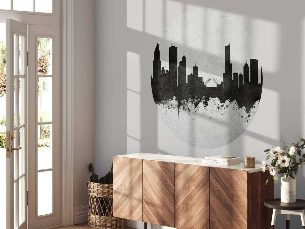 Aquarell-Skyline, Chicago