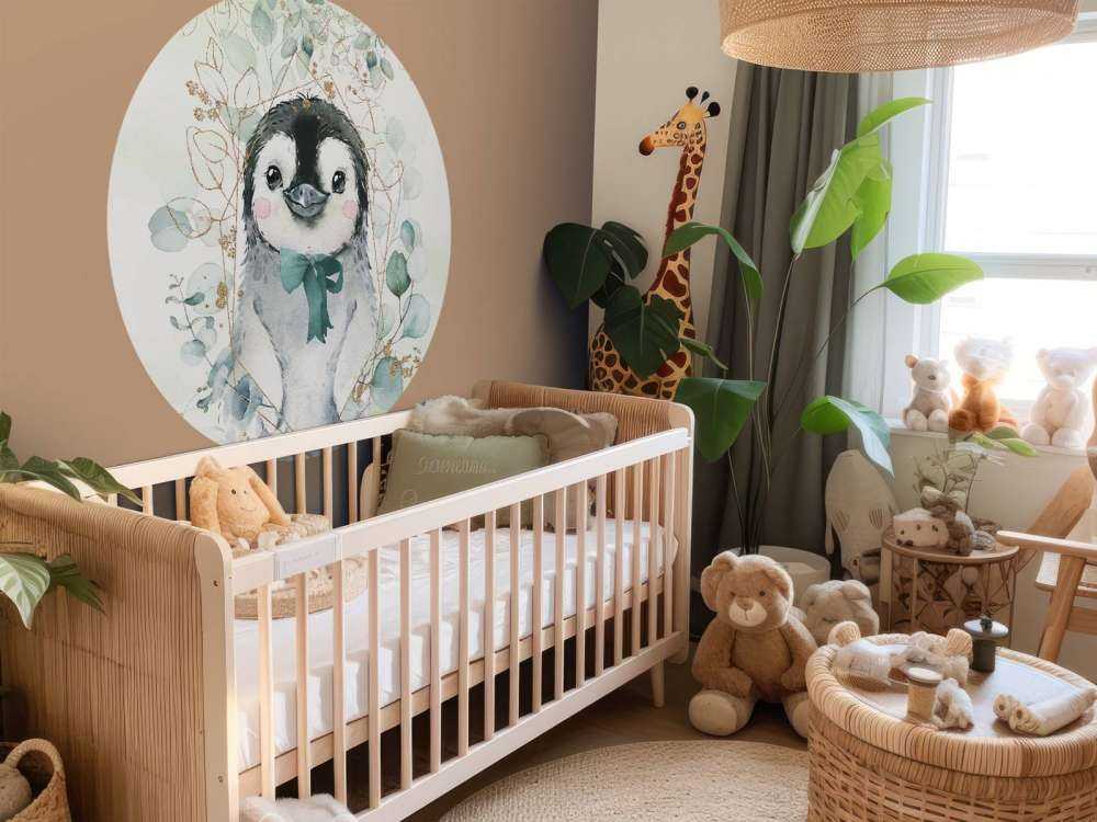 Kleiner Pinguin und grüne Schleife