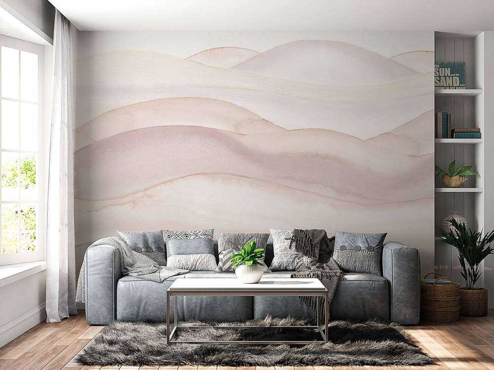 Abstrakter welliger Farbverlauf - nude