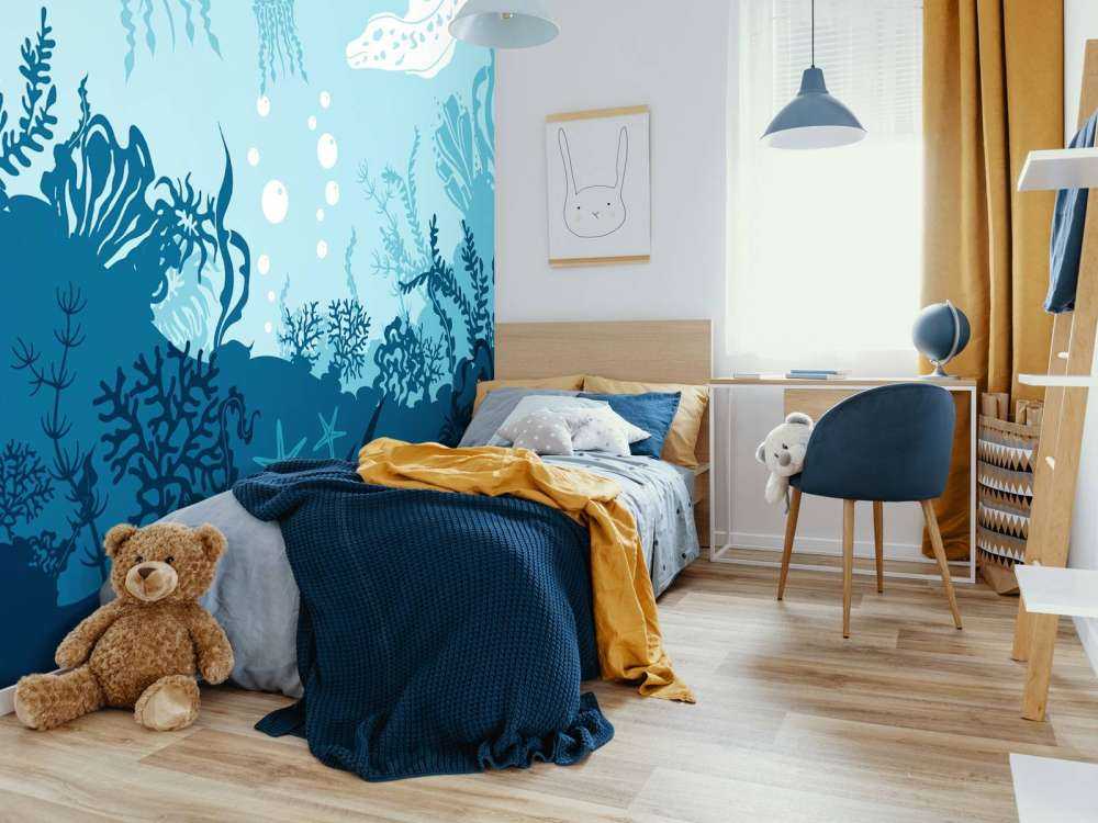 Blaue Unterwasserwelt