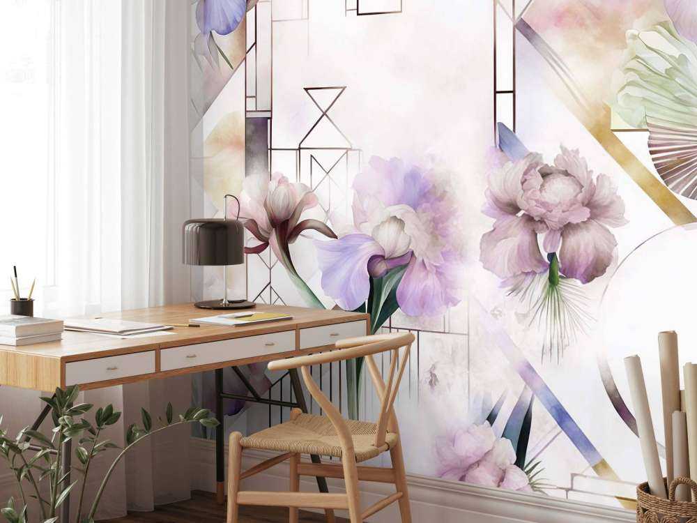 Aquarellgeometrie Rosa