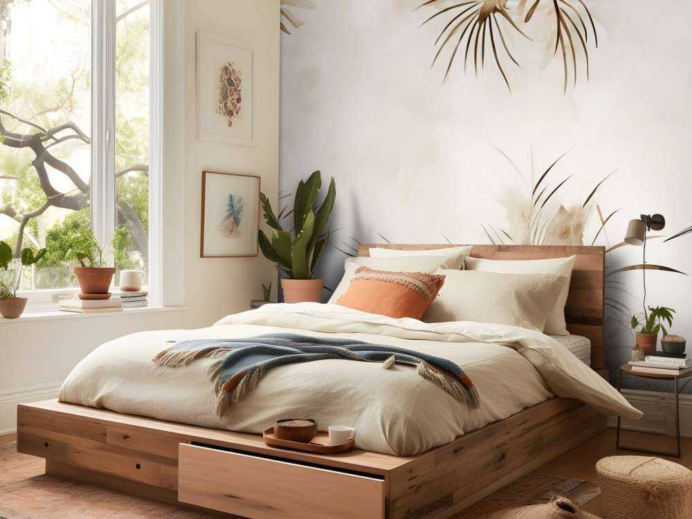 Kräne im Feld Taupe