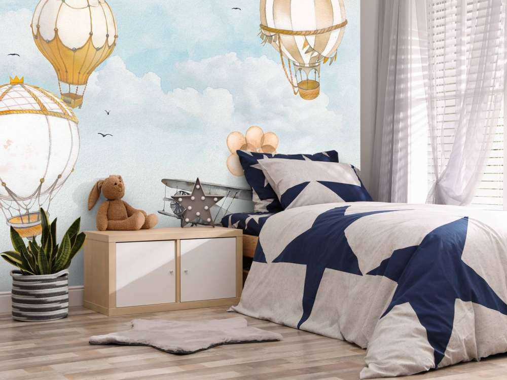 Heißluftballons Aquarell