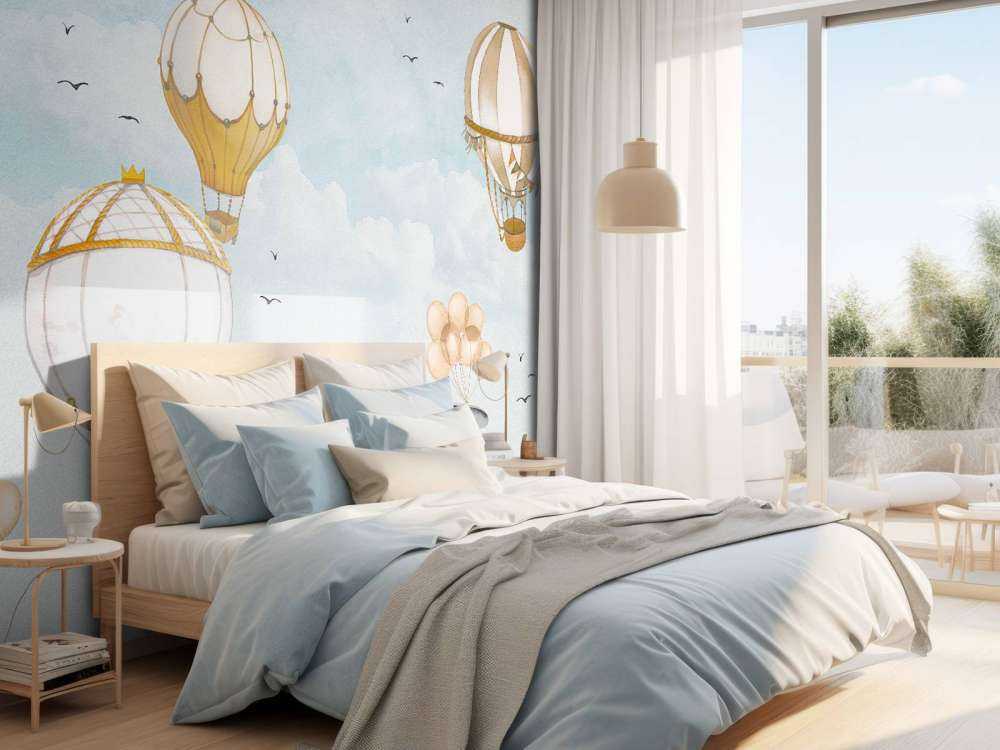 Heißluftballons Aquarell