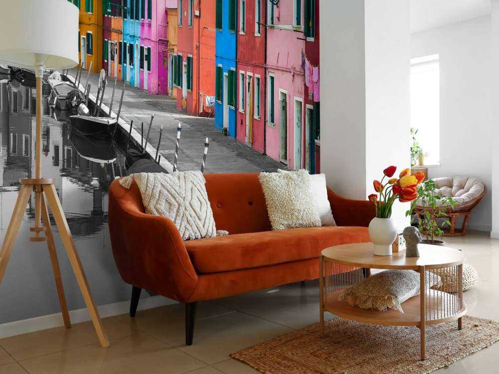 Bunte Fischerhäuser