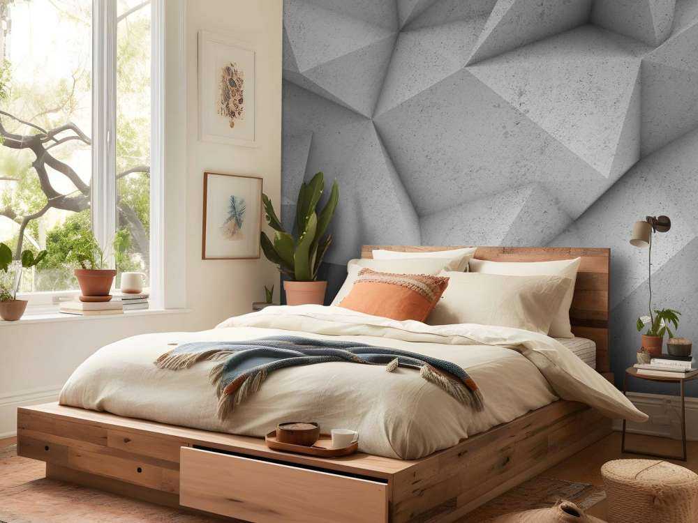 Eckiger 3D-Beton