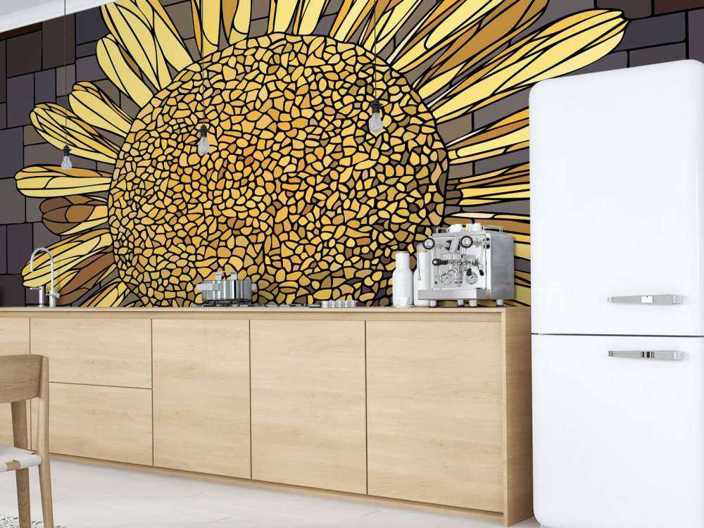 Gelbe Kamillenblüten