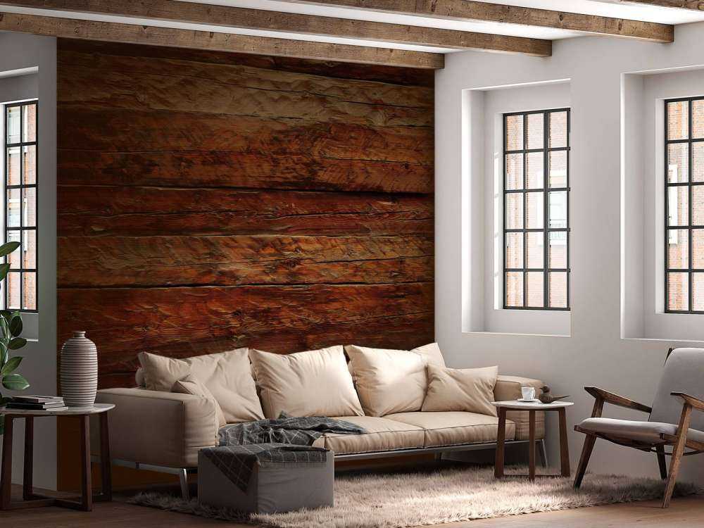 Wand aus Holz
